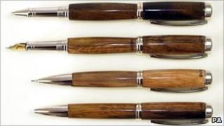 Four of the pens