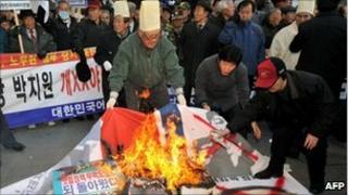 Protesters in Seoul, 26/11