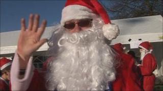 Santa runner