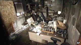 A gutted room inside the Salman Alfarisi Islamic Center in Corvallis. Photo: 28 November 2010