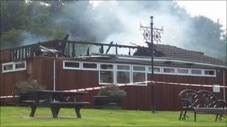 Village hall fire