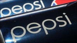 Cans of Pepsi Cola