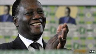 Alassane Ouattara (file image)