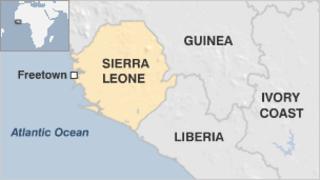 Sierra Leone map