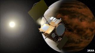 Artist's impression of the Akatsuki probe (Jaxa)