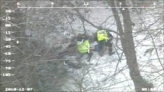 Saltburn snow rescue