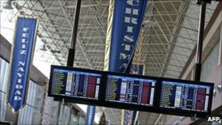 Electronics boards at Tenerife South-Reina Sofia airport
