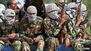 Members of al-Shabab in Mogadishu, Somalia, 16 November 2010