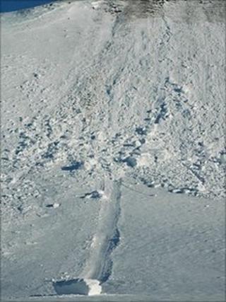 Avalanche in the Cheviots