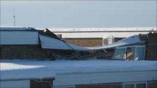 Milecastle school roof