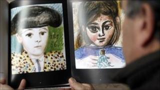 Picasso's Paul en costume de toreador, left, Paloma a la poupee, right