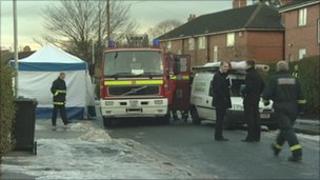 Scene of fatal fire in Fearnville, Leeds