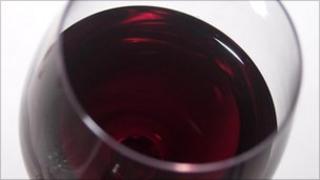 glass of red wine