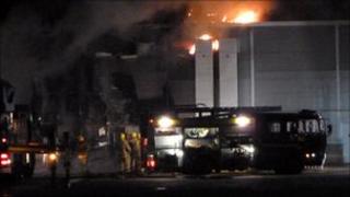 Fire at Crumbles Retail Park
