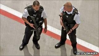 Armed policemen