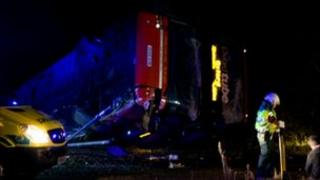 Coach on its side