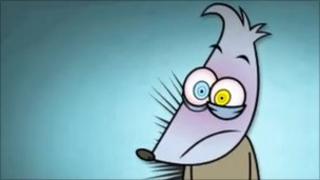A cartoon porcupine used on YouTube