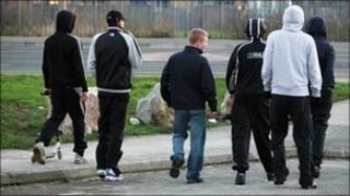 Group of youths