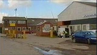 Deeside Metals, Saltney, Flintshire, where Mark Wright was killed in April, 2005