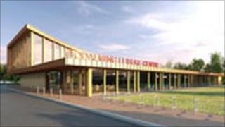 Artist's impression of leisure centre