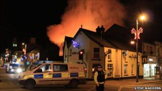 Fire in Maesteg Photo: Steve Maddern