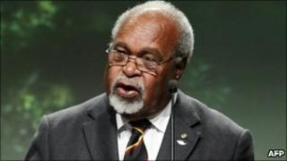 Michael Somare pictured in May 2010