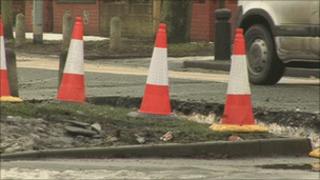 The pothole on North Road