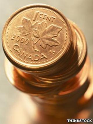 Canadian pennies