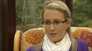 Claire Holmes, who was left almost blind in one eye after a referral delay