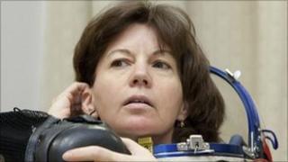 Astronaut Catherine Coleman undergoing training for her next journey into space