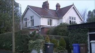 The fire broke out at the house at Chichester Park North