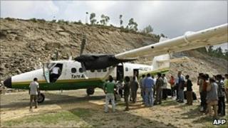 File photo of Tara Air Twin Otter aircraft at Lamidanda airport - 1 June 2010
