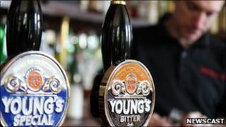 Young's beer pumps