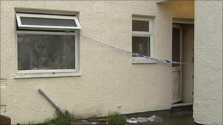 Two devices were thrown inside the house