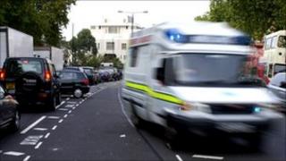 Ambulance on 999 call