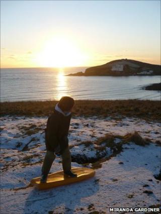 Bigbury snow