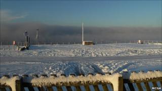 Sea smoke at Crosby