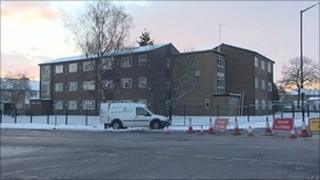 Scene of flats blast
