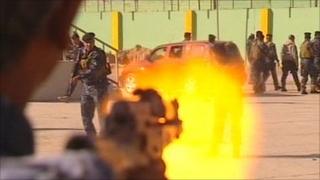 Iraqi forces in training