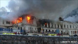 Torquay fire, photographed by Liberty Feist