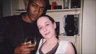 Jaabe Roberts, pictured with girlfriend Karen Fyfe, was stabbed in the heart