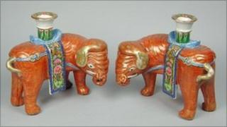 The stolen items included Canton elephant joss sticks