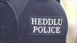 Back of police uniform
