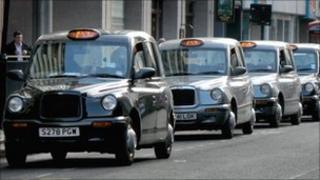 London taxi rank
