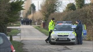 Police at scene