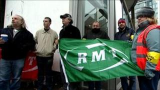 RMT picket line