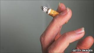 A cigarette