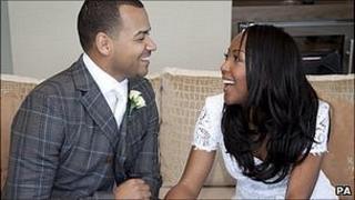 Angellica Bell and Michael Underwood