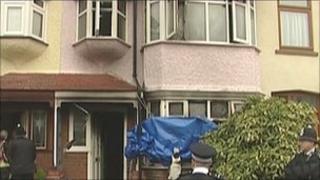 The house where the fire broke out