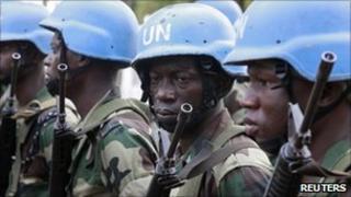 UN peacekeepers in Ivory Coast, file image